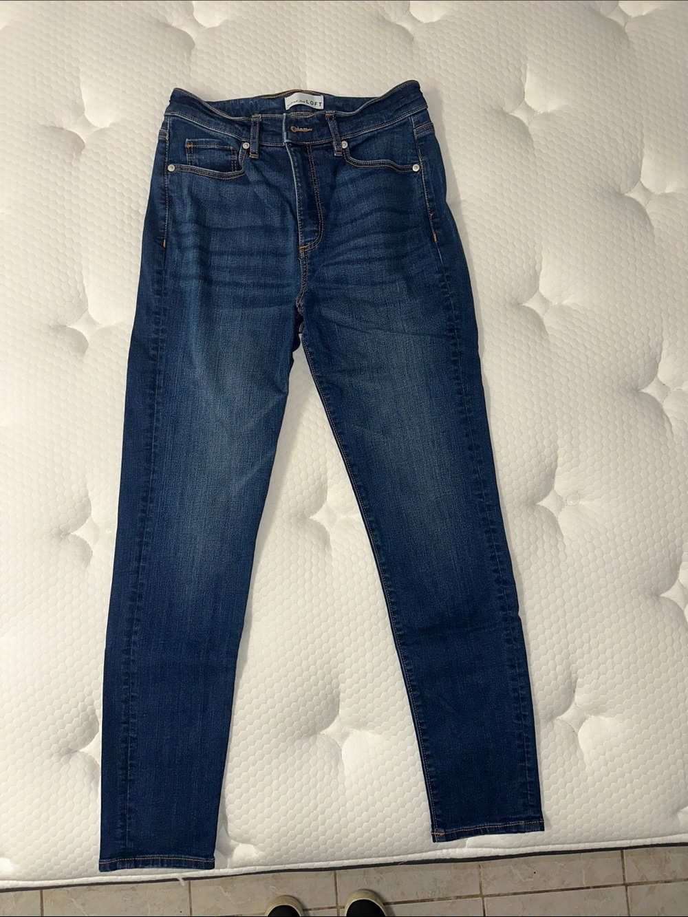 LOFT Dark Indigo Skinny DenimJeans